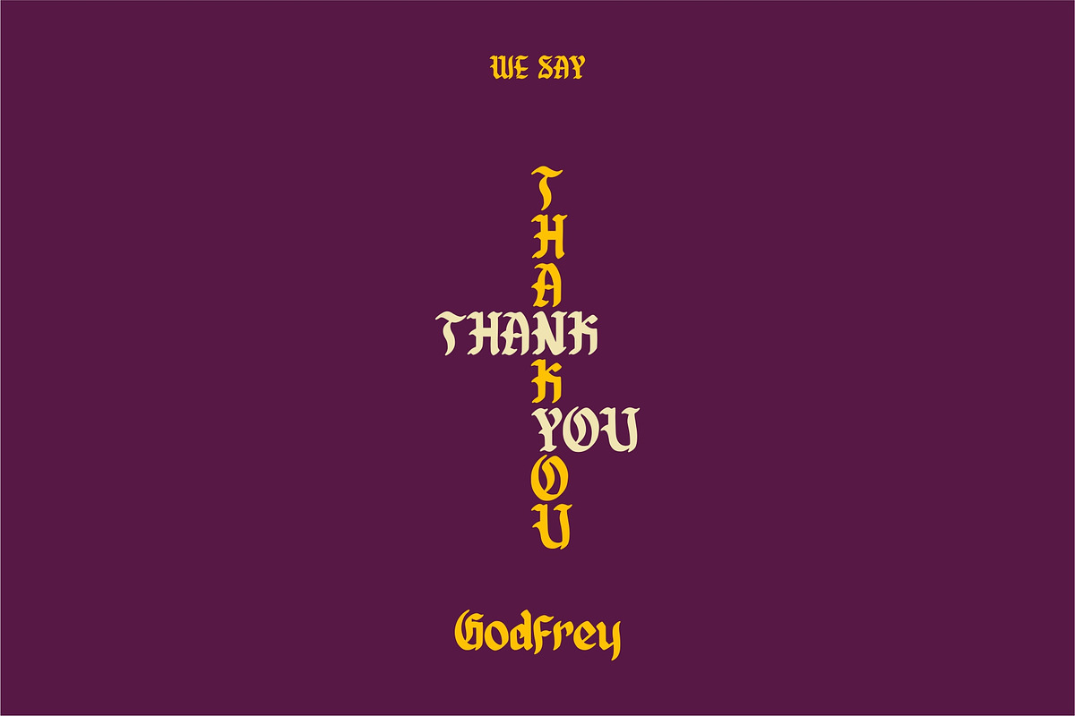 Godfrey Bold Blackletter, a Blackletter Font by Good Java Studio (Photo 9 of 9)