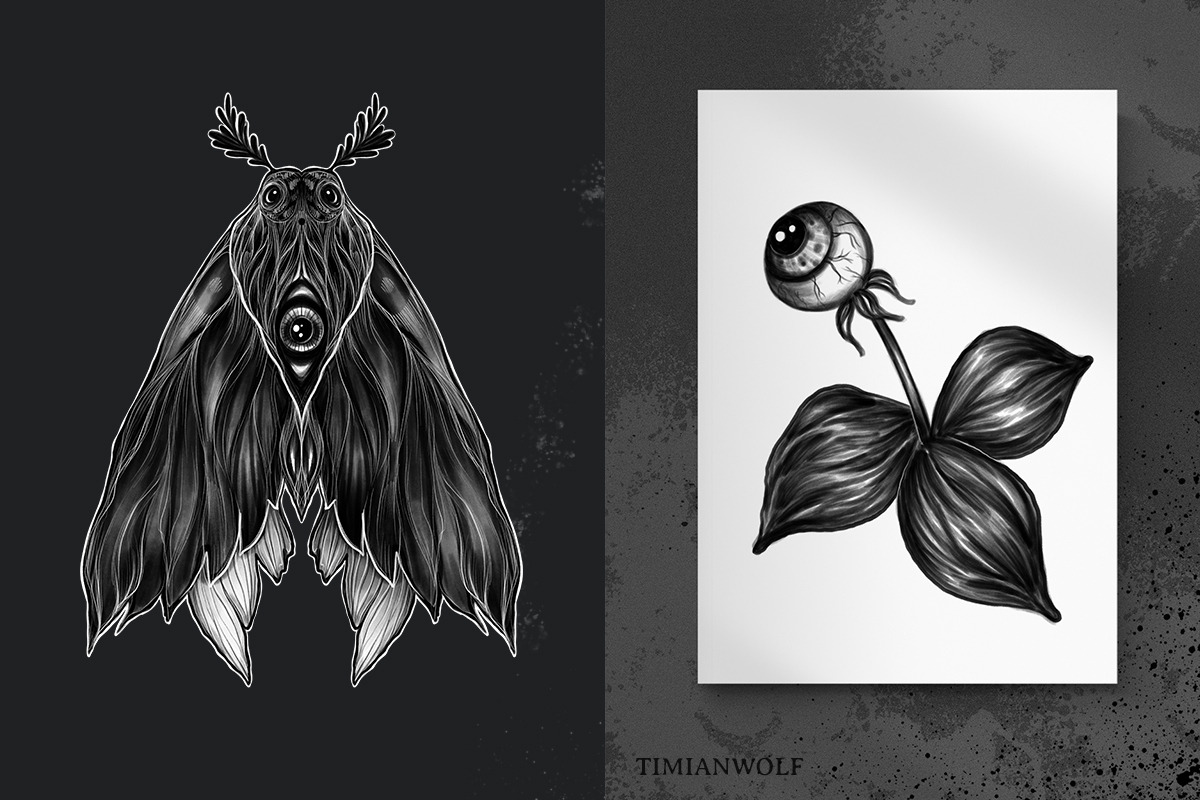 Dark details - gothic PNG set, a Texture Illustration by timianwolf (Photo 6 of 10)