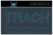 zooming track font, a Font by weknow (Thumbnail 3 of 5)