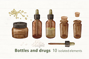 Echinacea watercolor clip art, an Illustration by ARTerria (Thumbnail 3 of 9)