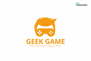 Geek Game Logo Template, a Branding & Logo Template by Geelator Studio