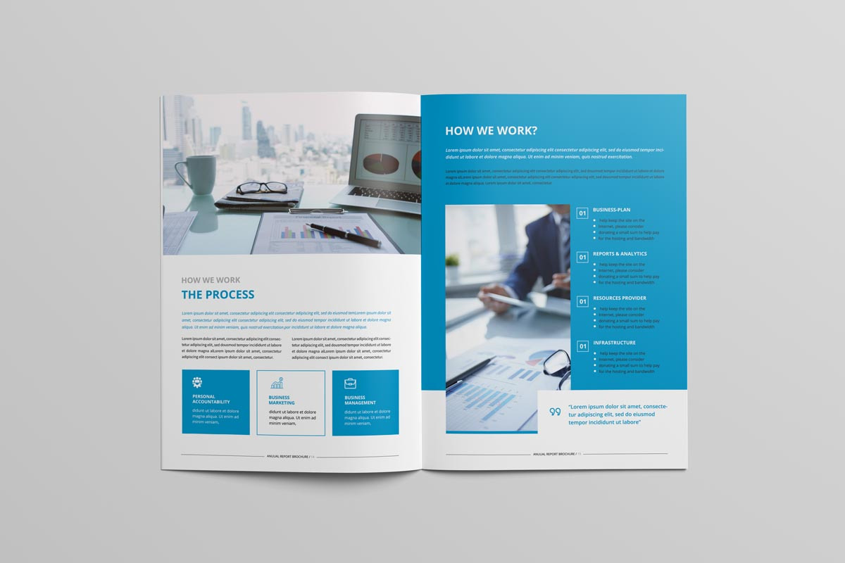 Annual Report Brochure, a Brochure Template by New Lines (Photo 9 of 14)