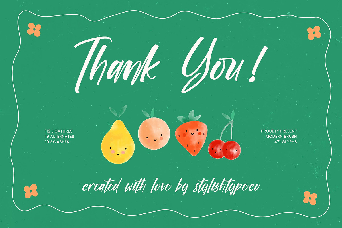 Biteful Market Modern Brush Font, a Script Font by stylishtype.co (Photo 20 of 20)