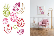 Tropical summer fruits vector bundle, an Object Graphic by MayBay Studio (Thumbnail 9 of 11)