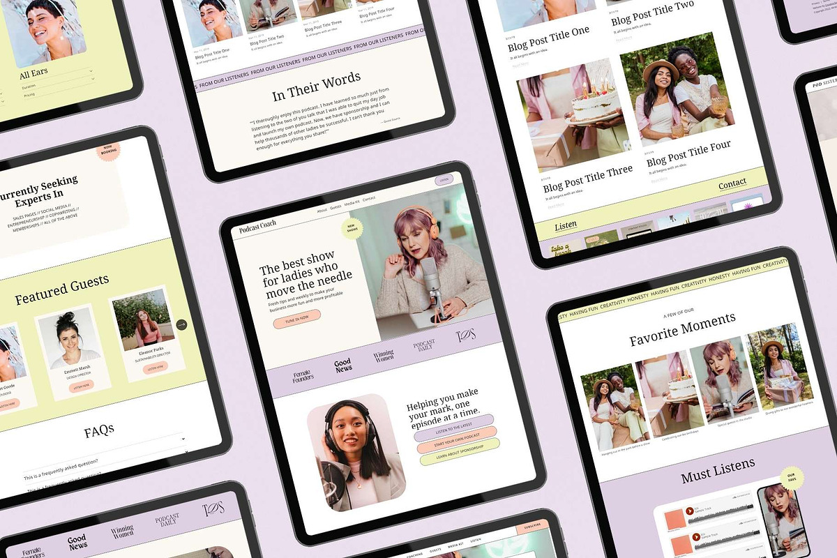 Podcast Coach Squarespace Template, a Squarespace Template by Creative Day (Photo 2 of 5)