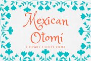 Turquoise Otomi Clipart Collection, an Animal Illustration by Minky Moo Creations (Thumbnail 1 of 10)