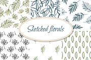Sketched florals, a Pattern Graphic by Wild Rose (Thumbnail 1 of 9)