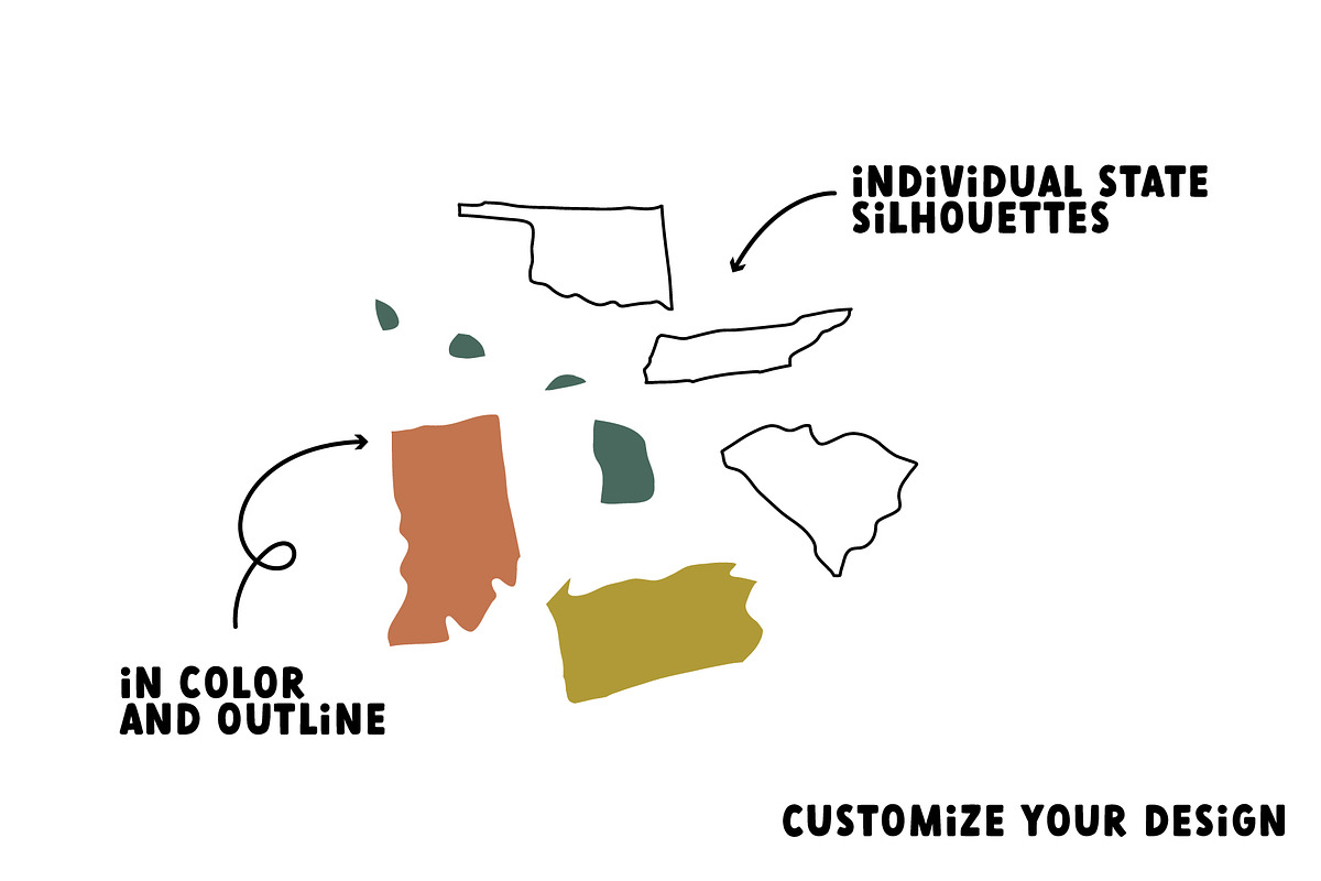 United States of America Map, an Education Illustration by AnkaDrozd (Photo 2 of 9)