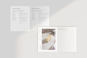 Minimal Cookbook Template Canva