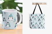 Cute penguin seamless pattern, a Pattern Graphic by AlexandraTret (Thumbnail 3 of 3)