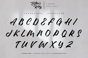 Luther King - Modern Script Font