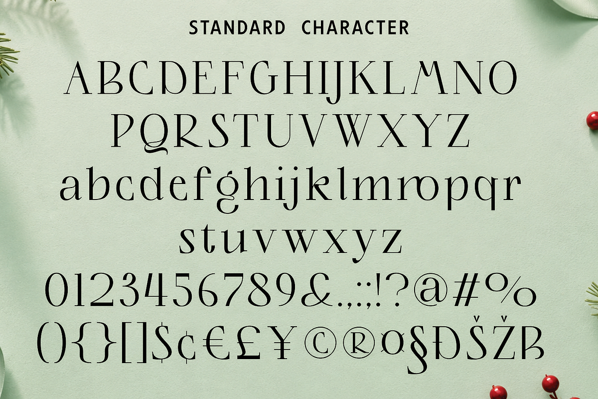 Christmas Font - Family Blessings, a Serif Font by Mozatype (Photo 8 of 9)