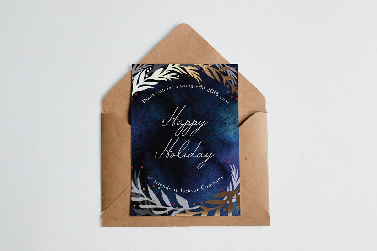 X-mas invitation and greeting card, an Invitation Template by holaholga (Photo 3 of 3)