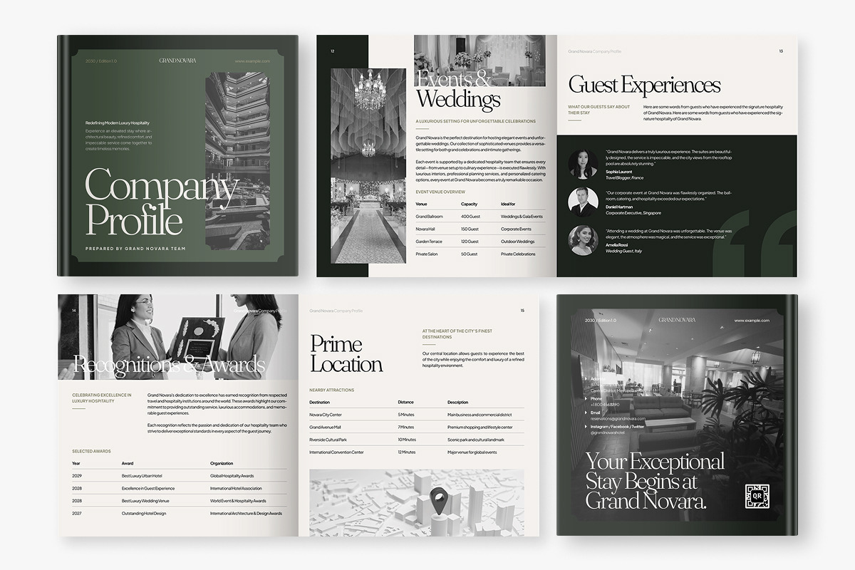 Square Luxury Hotel Company Profile, a Brochure Template by productype1 (Photo 6 of 6)