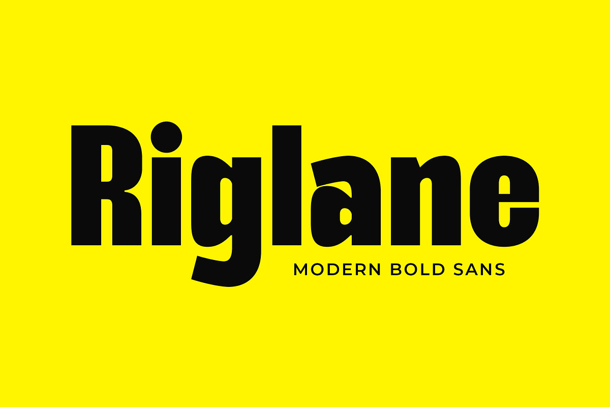 Riglane - Modern Bold Sans, a Sans Serif Font by TypeLogue (Photo 1 of 5)