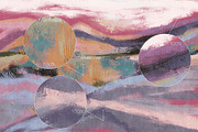 Wallpaper Soft Sunset Landscape, a Wallpaper Graphic by apollinariia_shop (Thumbnail 3 of 9)