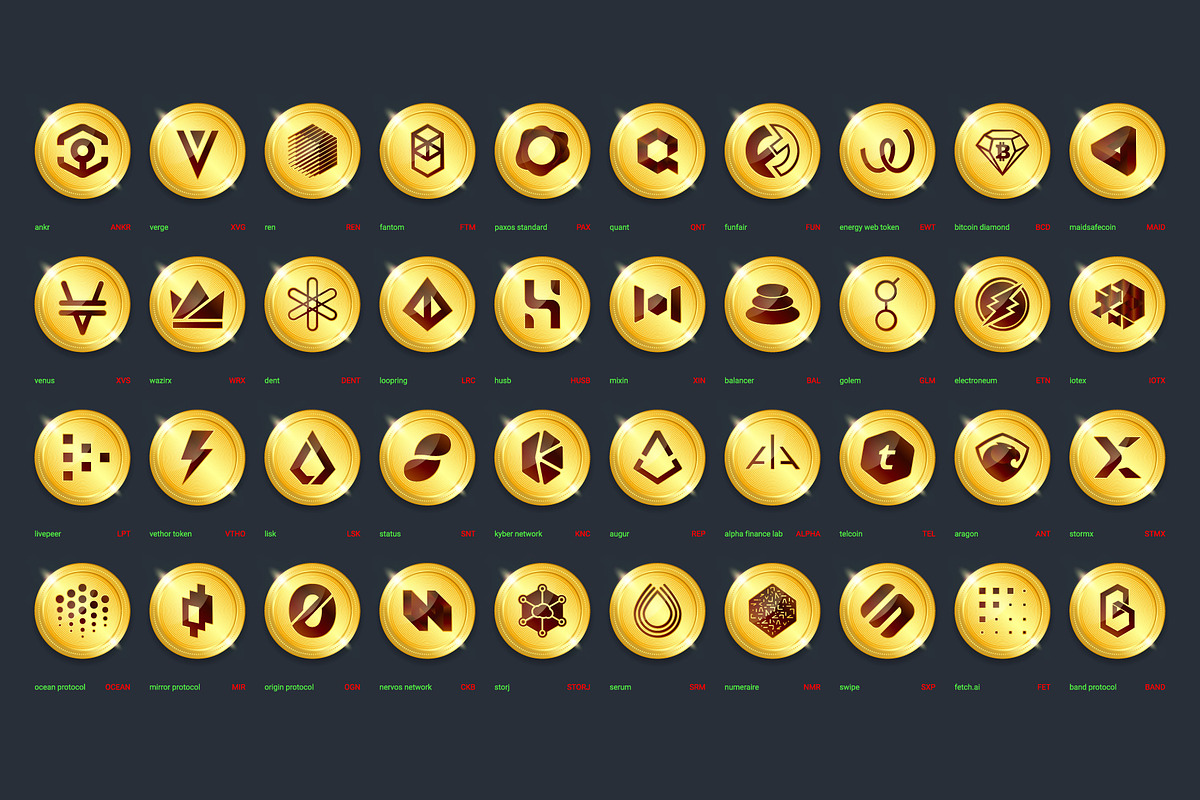240 Crypto Currency Gold Coins, a Finance Illustration by karnofff (Photo 3 of 7)