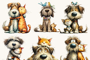Quirky Dog and Cat Friendship, an Animal Illustration by Design Scotch (Thumbnail 9 of 9)