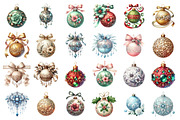 Victorian Christmas balls clipart, an Illustration by SinaCreation (Thumbnail 2 of 7)