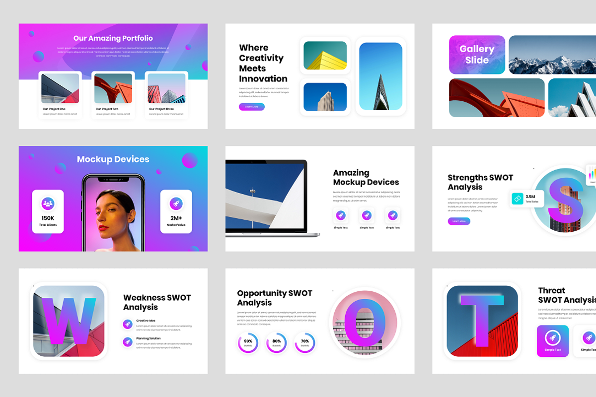 Creative Business PowerPoint Templat, a Presentation Template by Biwarastudio (Photo 4 of 5)