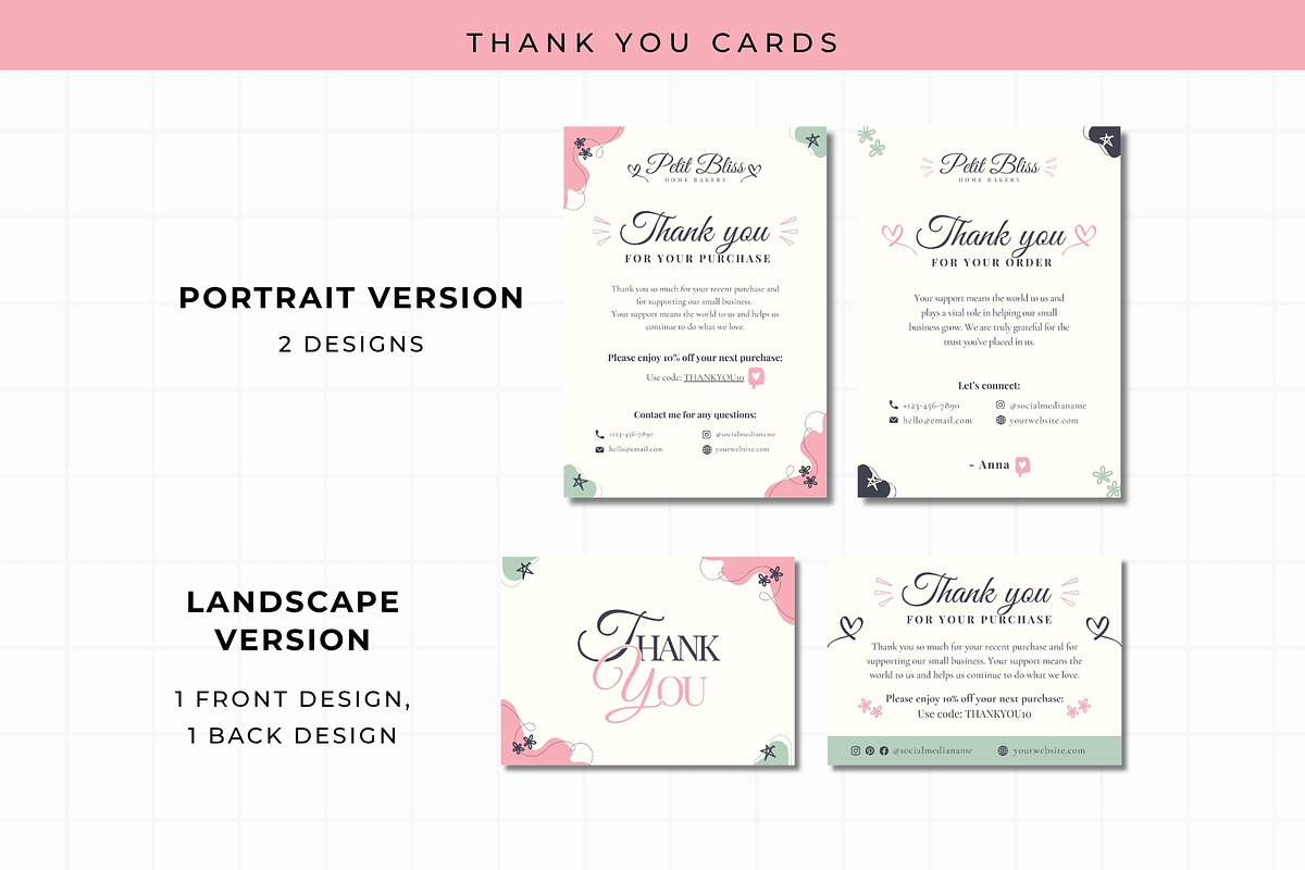 Pastel Branding Kit Canva Template, a Branding & Logo Template by Anna Design Studio (Photo 5 of 9)