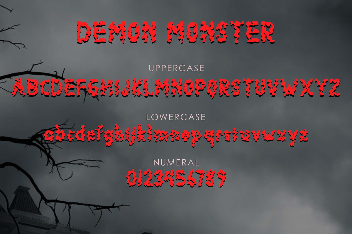 Demon Monster, a Handwritten Font by Yoga Letter (Photo 9 of 10)