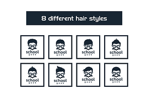 8 School Geek Different Hair Styles