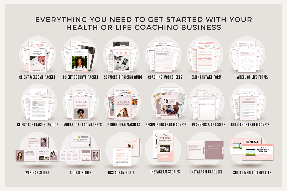 Coaching Business Templates - Canva, a Social Media Template by Designs by Darowan (Photo 3 of 10)