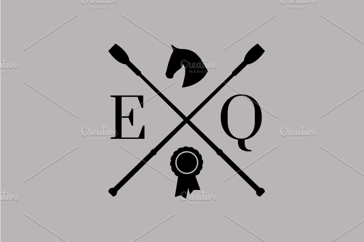 Equestrian Monogram Logo, a Branding & Logo Template by Leah Suzanne (Photo 1 of 2)