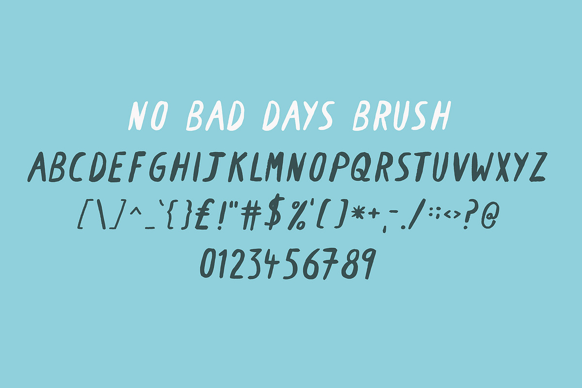 No Bad Days Font, a Handwritten Font by JontyStorey (Photo 7 of 8)
