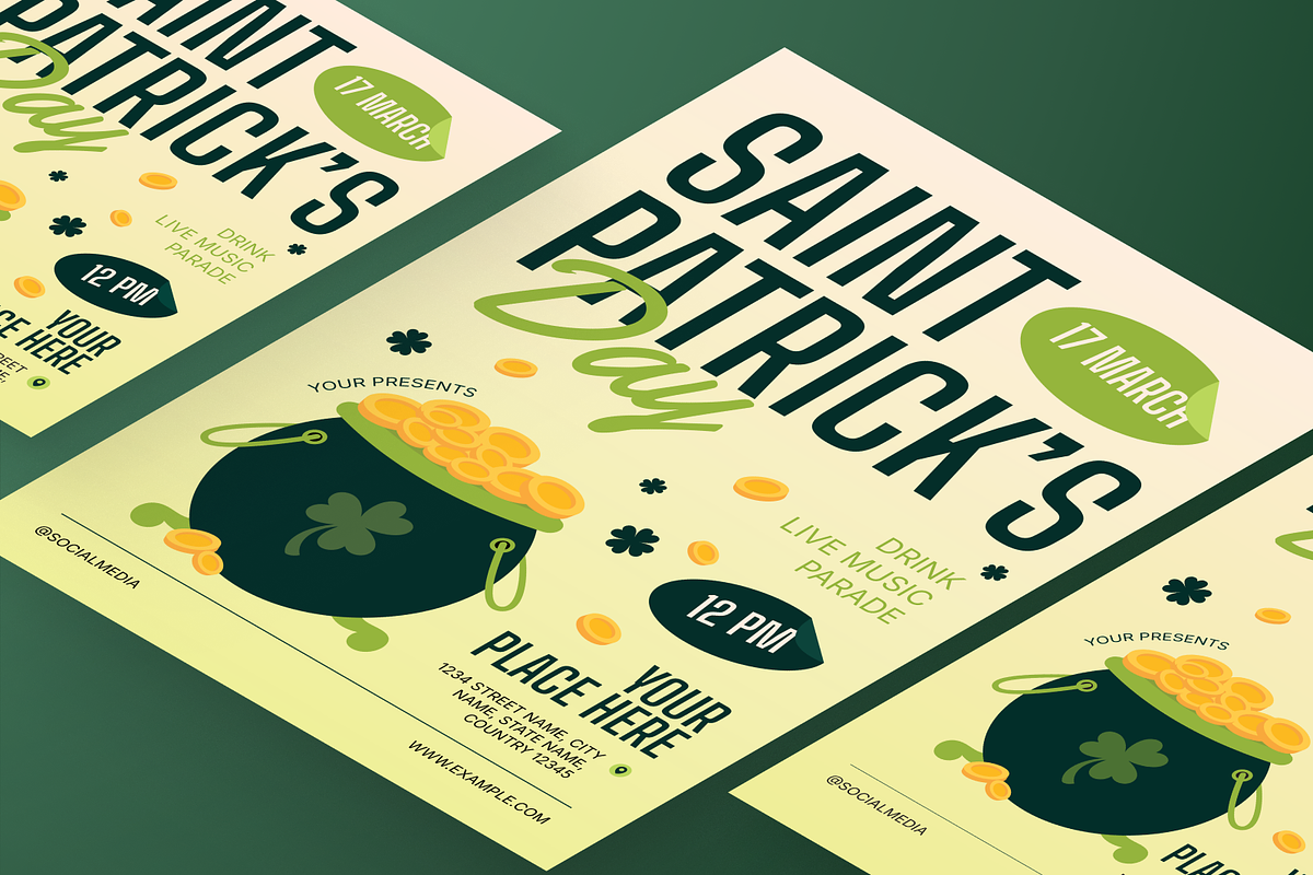 Saint Patrick's Day Flyer Set, a Flyer Template by Annora Studio (Photo 6 of 6)