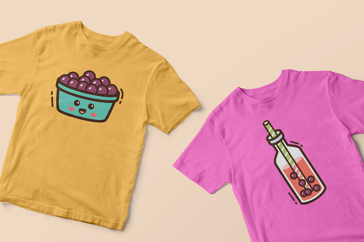 Boba doodle illustration, a Food Illustration by yellowline (Photo 4 of 5)