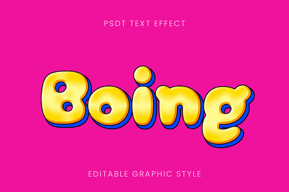 Playful Comic Balloon Text Effect preview 2