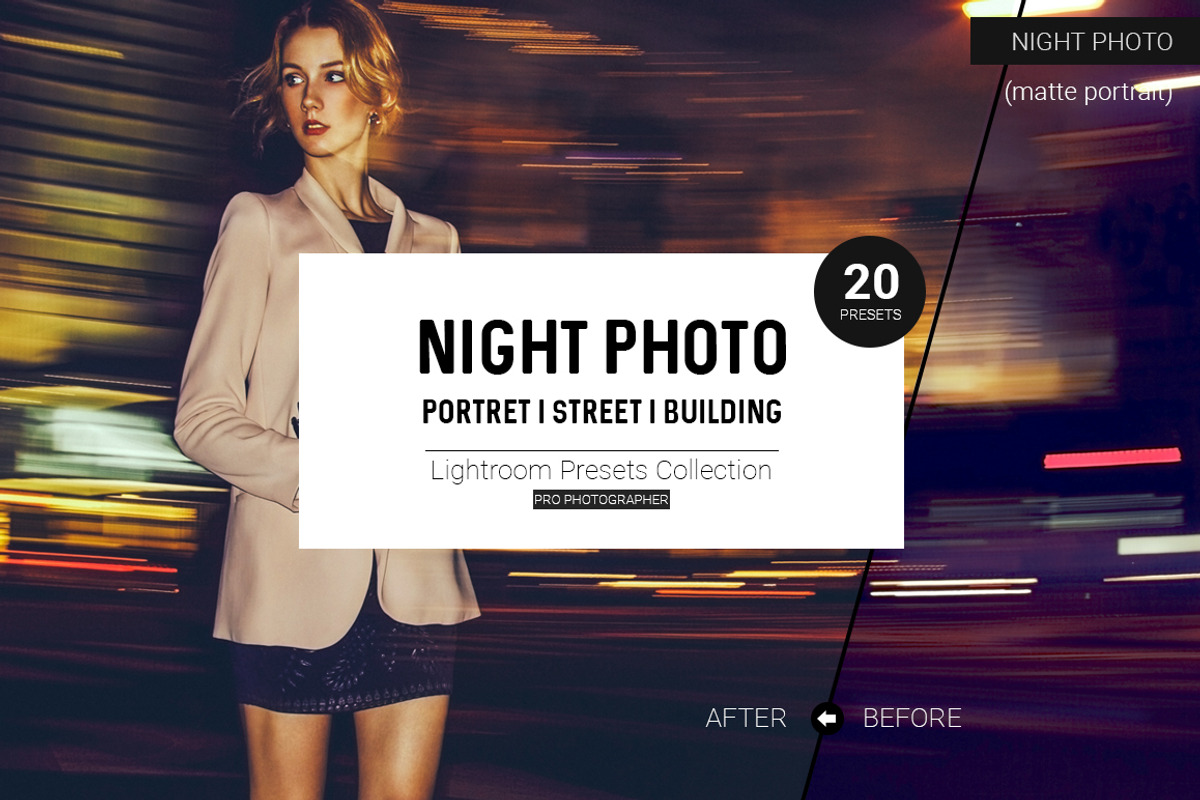 Night Photo Lightroom Presets, an Action Add-On by Dikarte.Store (Photo 1 of 7)