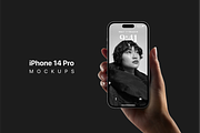 iPhone 14 Pro Mockups, an iPhone Mockup by Ui Markets (Thumbnail 10 of 13)