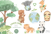 Kids BUNDLE. Watercolor, an Animal Illustration by OlliArtDesign (Thumbnail 18 of 22)