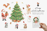 Cozy Christmas Watercolor Clipart, a Seasonal Illustration by Primrose Blume (Thumbnail 1 of 8)