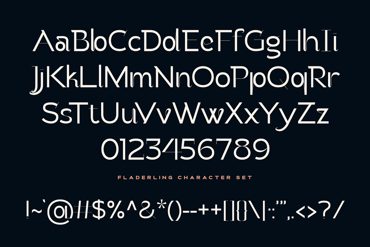 Fladerling - The Elegant Logo Font, a Sans Serif Font by Graphicfresh (Photo 9 of 10)