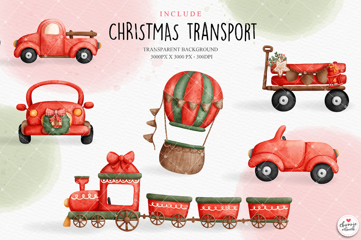 Christmas gnome clipart, an Illustration by Chonnieartwork (Photo 6 of 8)