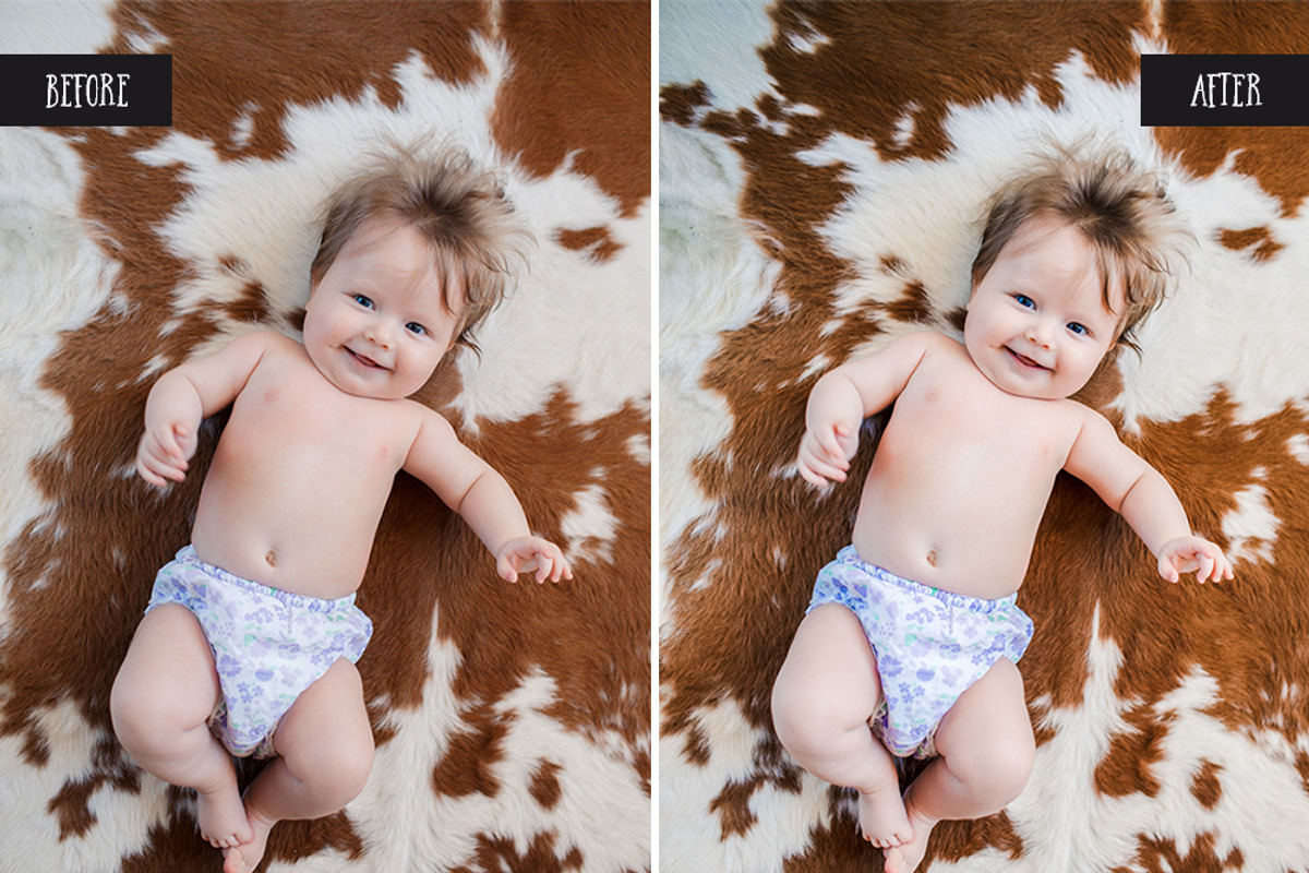 Newborn Lightroom preset and brushes, an Action Add-On by BeArt-Presets (Photo 6 of 12)