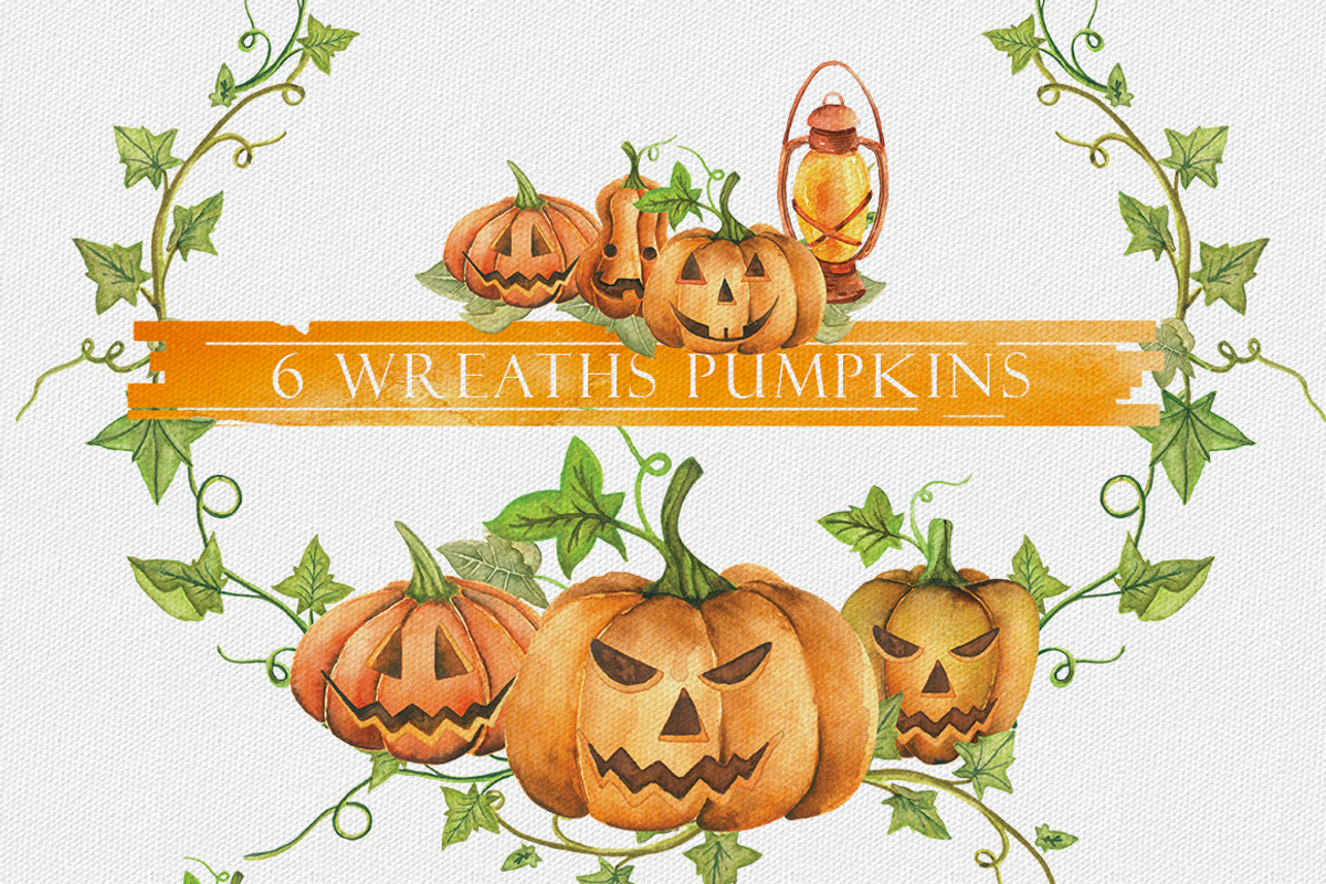 CRAZY PUMPKINS Watercolor, an Illustration by andypray (Photo 4 of 6)