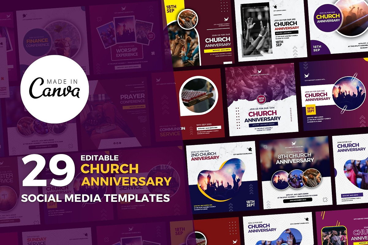 270+ Premium Church Flyer Bundle, a Social Media Template by MK Creatives (Photo 8 of 12)