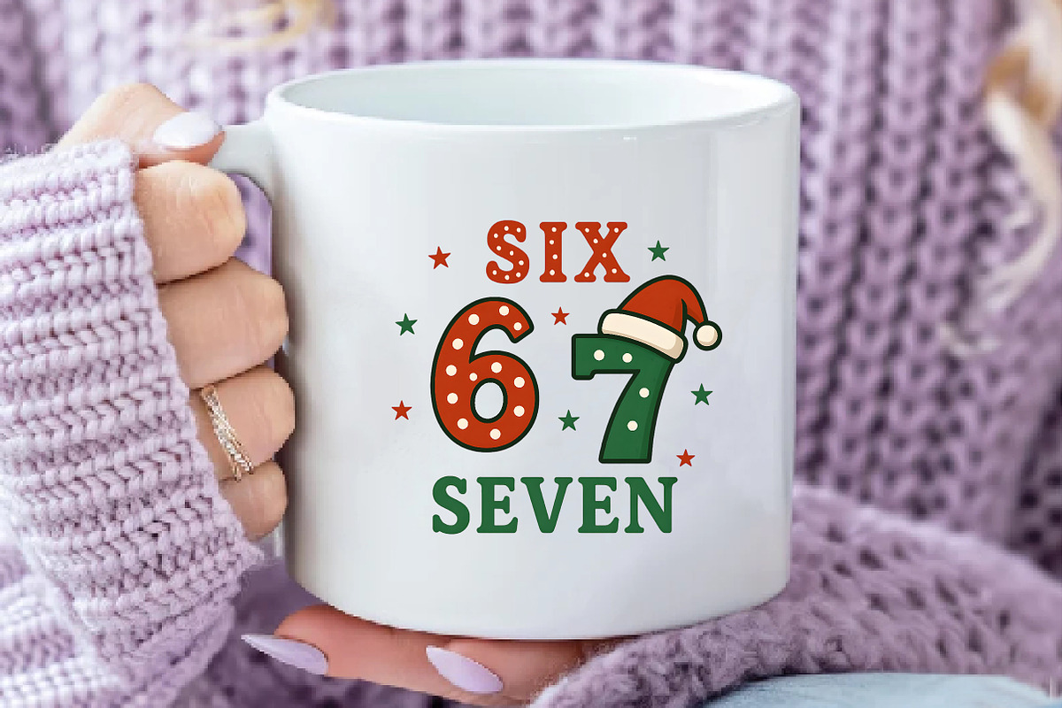 Funny Christmas Six Seven Santa Png, an Illustration by Daily.Designs (Photo 4 of 5)