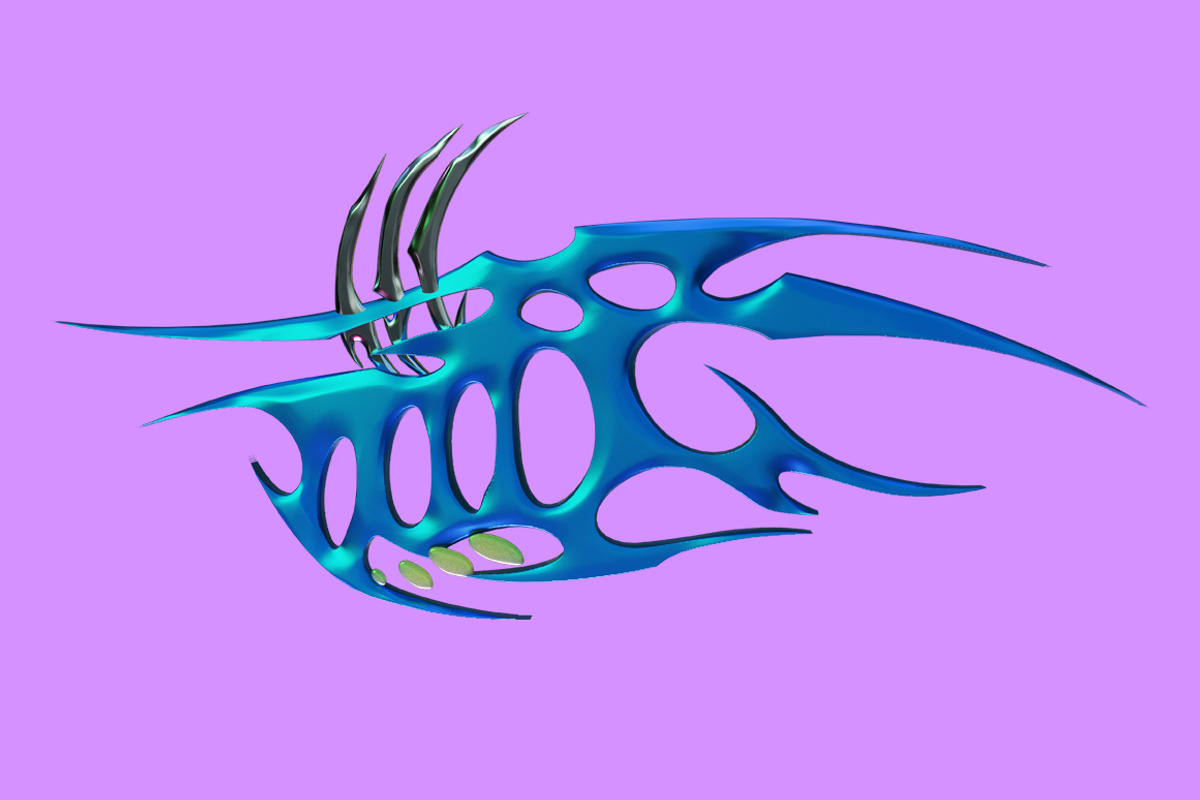 Chrome tribal 3D, an Object 3D Model by HYPER HIROⓇ (Photo 6 of 7)