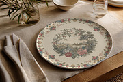 Vintage Damask Toile de Jouy Pattern, a Pattern Graphic by elfy creative (Thumbnail 4 of 4)