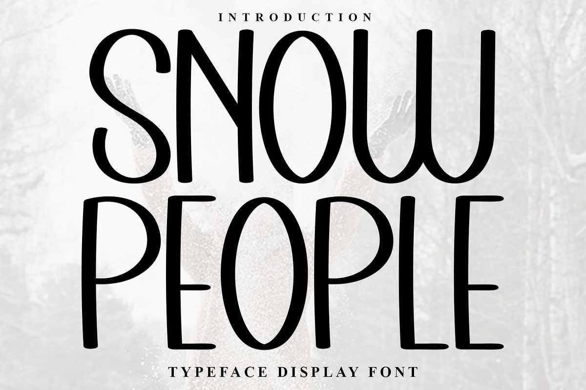 Snow People, a Sans Serif Font by FreshTypeINK (Photo 1 of 8)