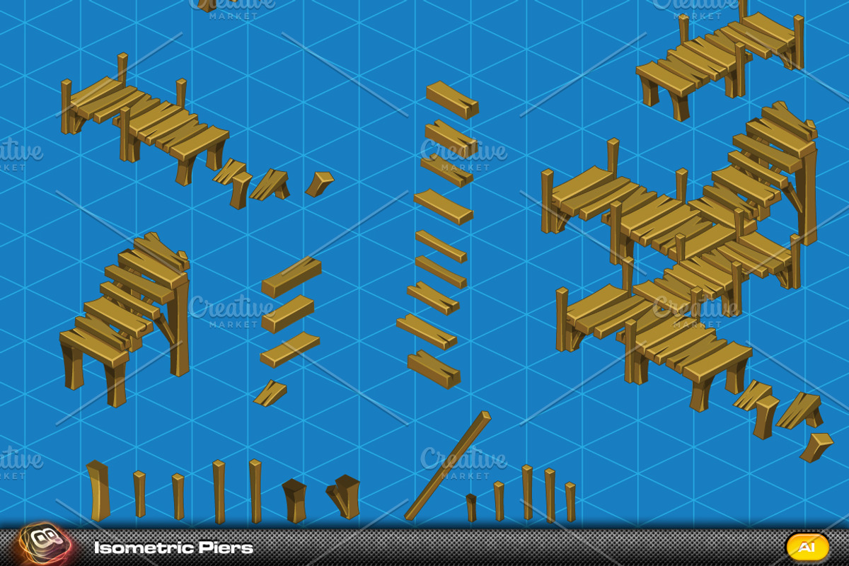 Piers Isometric Elements preview 2