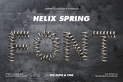 Helix Spring Font, a Sans Serif Font by itefan Studio (Thumbnail 1 of 5)