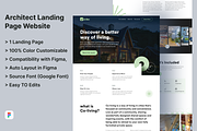 Architect Agency Landing Page, a Landing Page Template by UiDex (Thumbnail 1 of 4)
