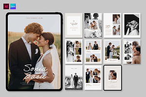 Wedding Digital Photo Book Template, a Brochure Template by BrandPacks